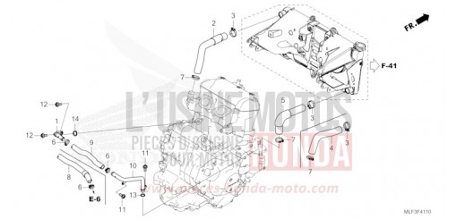 FLEXIBLE DE RADIATEUR/TUYAU D'EAU NT1100DR de 2024